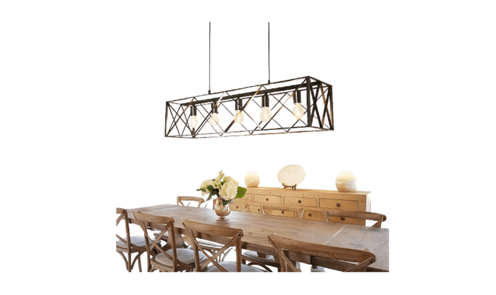 5 in 1 Chandelier Pendant Lamp | Multi-Bulb Ceiling Light | Hanging