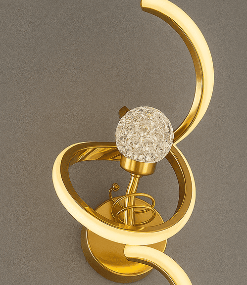 Luxury Crystal Globe LED Wall Light