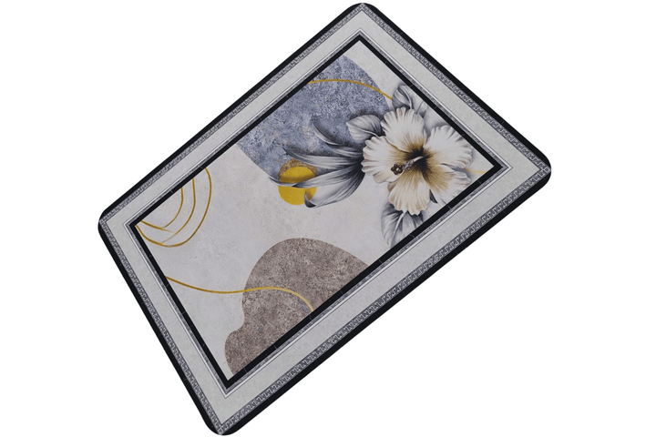 Premium Nappa Leather Multi-Purpose Mat - Modern Floral & Abstract