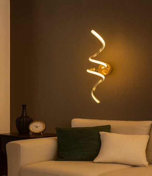 Modern Spiral LED Wall Light