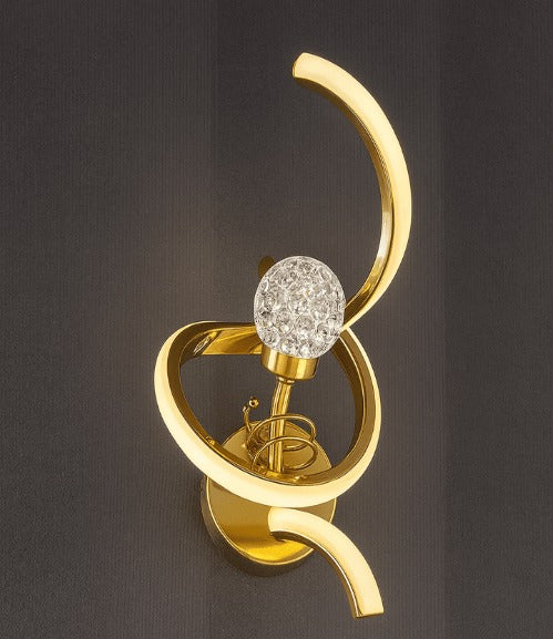 Luxury Crystal Globe LED Wall Light