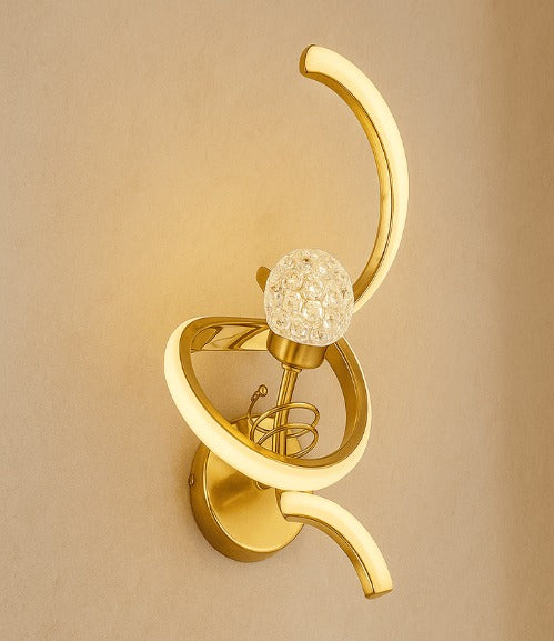 Luxury Crystal Globe LED Wall Light