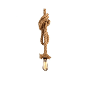 Rope Hanging Light | E27 Vintage Pendant Ceiling Lamp | Retro Hanging