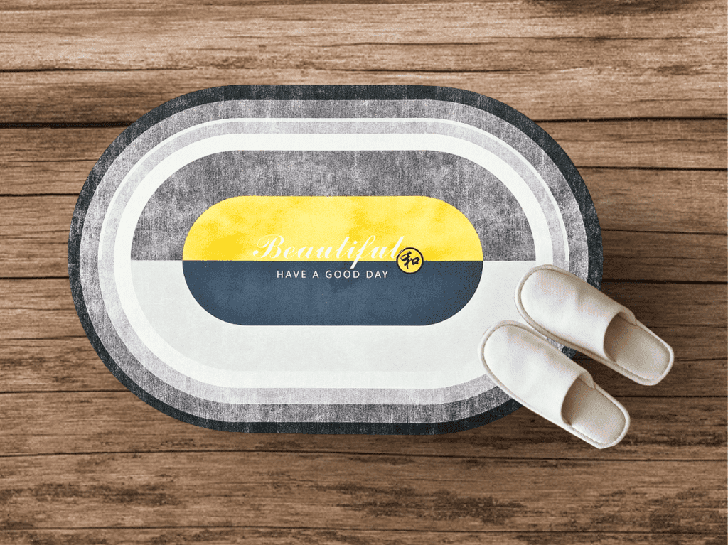 Anti-Slip Bathroom And Living Room Mat Super Absorbent & Quick-Drying Back