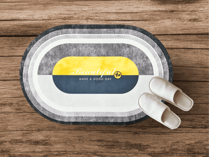 Anti-Slip Bathroom And Living Room Mat Super Absorbent & Quick-Drying Back