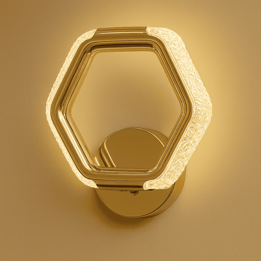 Modern Hexagonal LED Wall Light