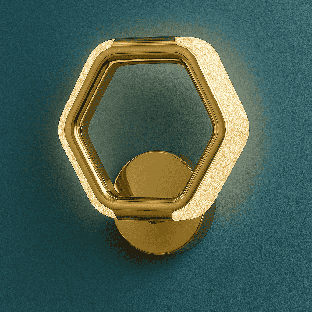 Modern Hexagonal LED Wall Light