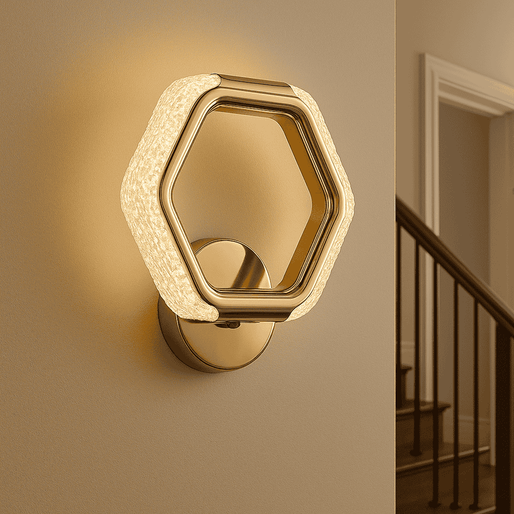 Modern Hexagonal LED Wall Light