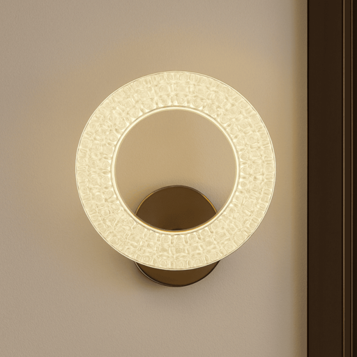 Luxury Crystal Ring LED Wall Light