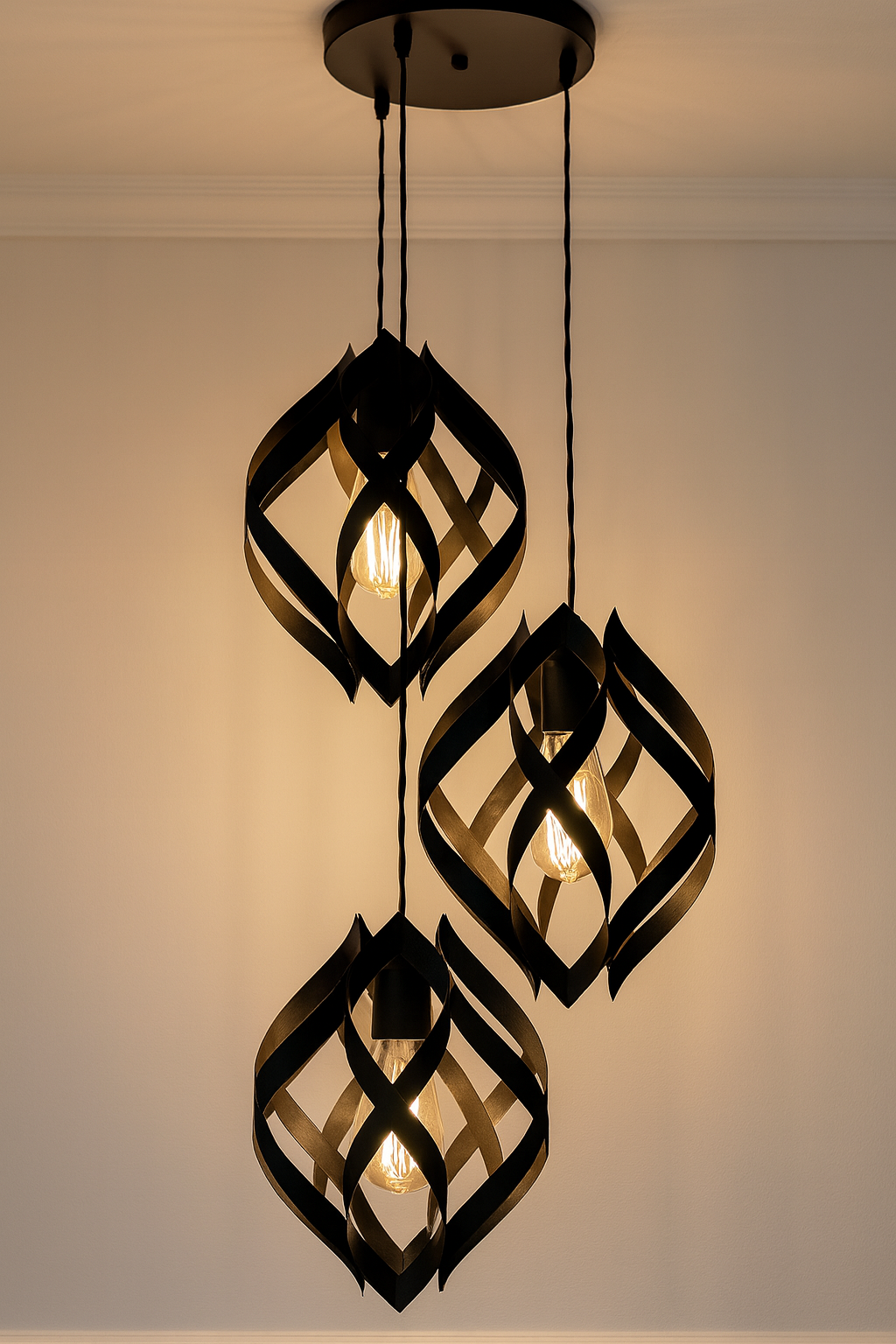 Fancy Flower Hanging Lamp | Modern Geometric Pendant Ceiling Light |