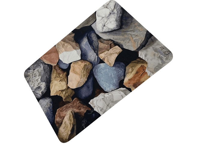 Premium Nappa Leather Desk & Surface Mat – Realistic Stone Pattern