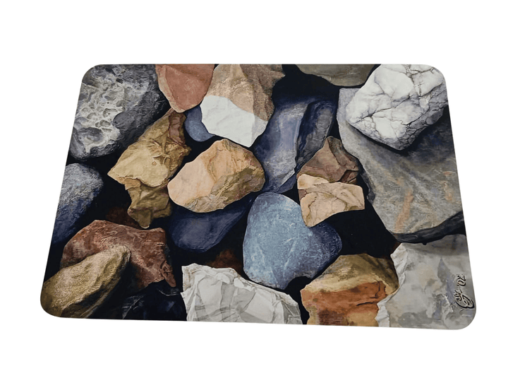 Premium Nappa Leather Desk & Surface Mat – Realistic Stone Pattern