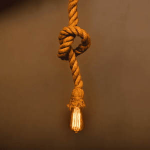 Rope Hanging Light | E27 Vintage Pendant Ceiling Lamp | Retro Hanging